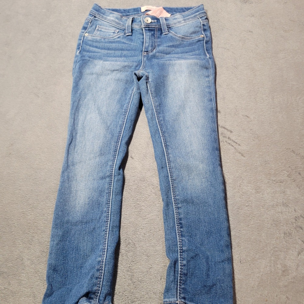Squeeze Skinny Jeans Girls Size 10 Blue Medium Wash Stretch Denim Casual Classic